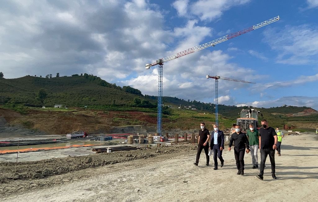 VALİ SONEL, ORDU ŞEHİR HASTANESİ İNŞAATINDA İNCELEMEDE BULUNDU