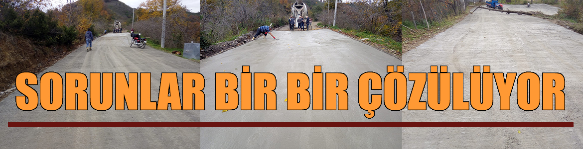 ORDU’YU İKİZCE ÜZERİNDEN SAMSUN’UN TERME İLÇESİNE BAĞLAYAN YOL BETONLA BULUŞTU