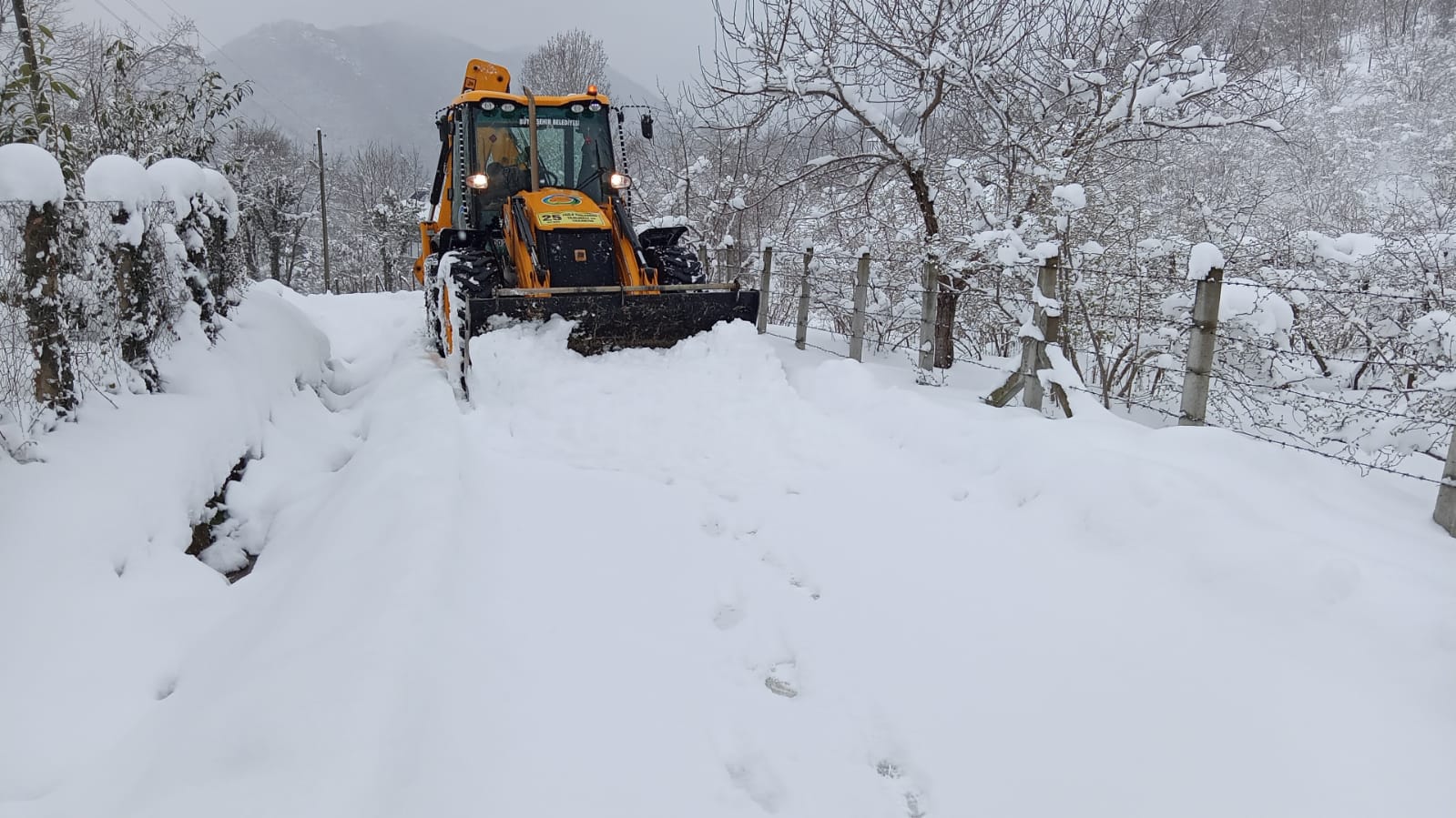 ORDU’DA KAR KALINLIĞI 2,5 METREYİ GEÇTİ