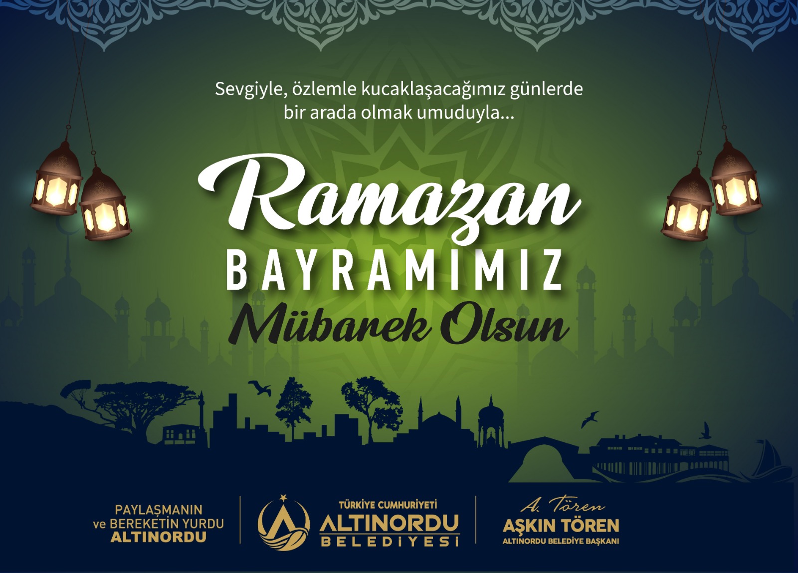 BAŞKAN TÖREN: “BAYRAMLAR KARDEŞLİKTİR MUTLULUKTUR”